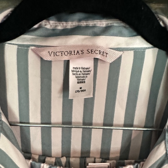 Victoria's Secret Striped Pajama Set - Pink and White - Picture 2 of 8